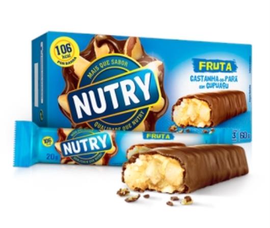 Barra de Fruta Nutry Castanha-do-Pará, Cupuaçu e Chocolate 60g - Imagem em destaque