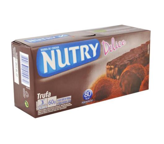 Barra de cereais Nutry sabor trufa delice 60g - Imagem em destaque