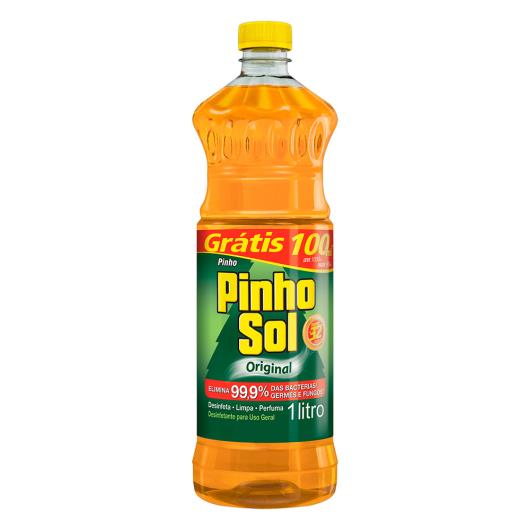 Desinfetante Uso Geral Original Pinho Sol Frasco Leve 1000ml Pague 900ml - Imagem em destaque