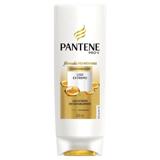 Condicionador Pantene pró-v liso extremo 200ml - Imagem em destaque