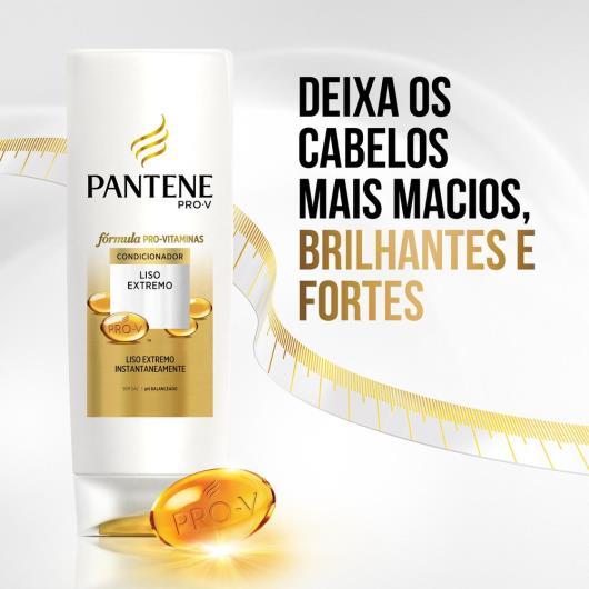 Condicionador Pantene pró-v liso extremo 200ml - Imagem em destaque