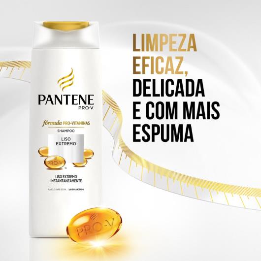 Shampoo Pantene Liso Extremo 200ml - Imagem em destaque