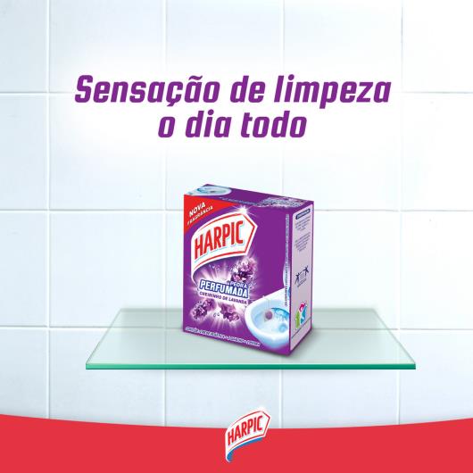 Harpic Limpador e Aromatizador Sanitário Pedra Perfumada Aroma Plus Lavanda 25g - Imagem em destaque