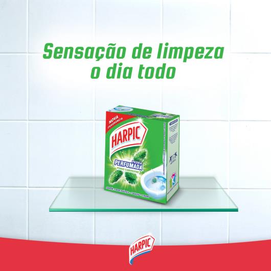 Harpic Limpador e Aromatizador Sanitário Pedra Perfumada Aroma Plus Pinho 25g - Imagem em destaque