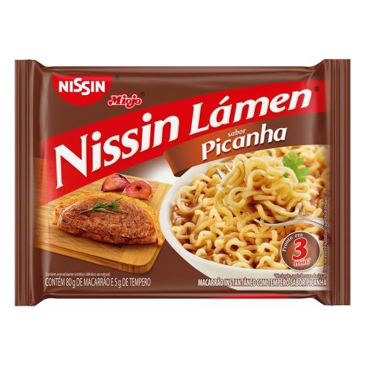 Macarrão Instantâneo Lámen Picanha Nissin Miojo Pacote 85g - Imagem em destaque