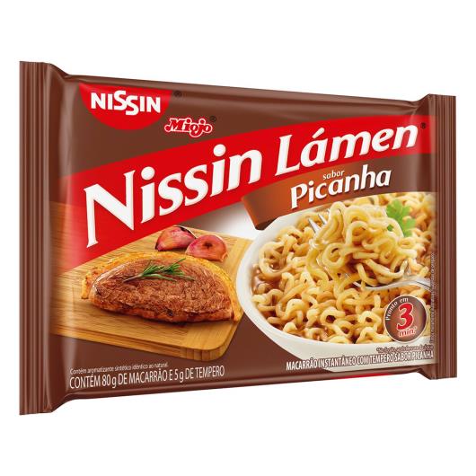 Macarrão Instantâneo Lámen Picanha Nissin Miojo Pacote 85g - Imagem em destaque