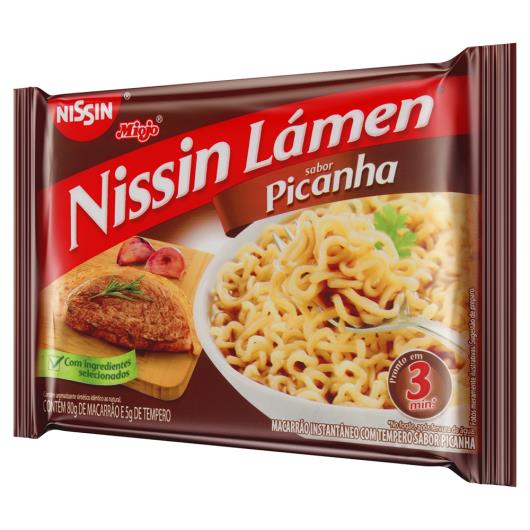 Macarrão Instantâneo Lámen Picanha Nissin Miojo Pacote 85g - Imagem em destaque