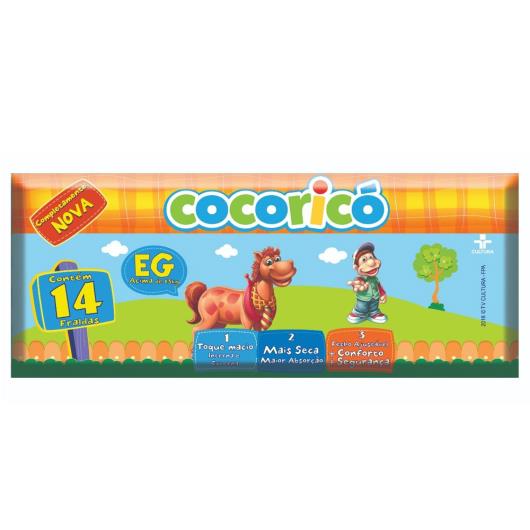 Fralda Descartável Cocoricó EG 14unids - Imagem em destaque