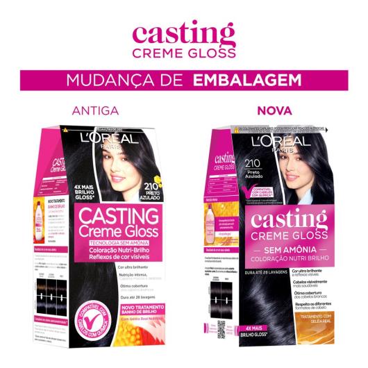 Coloração Casting creme gloss 210 preto azulado - Imagem em destaque