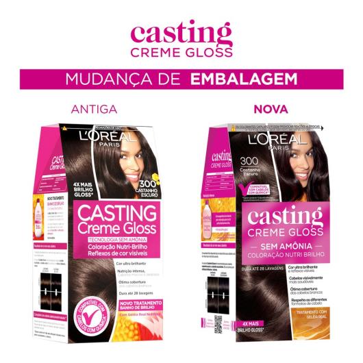 Coloração Casting creme gloss 300 castanho escuro - Imagem em destaque