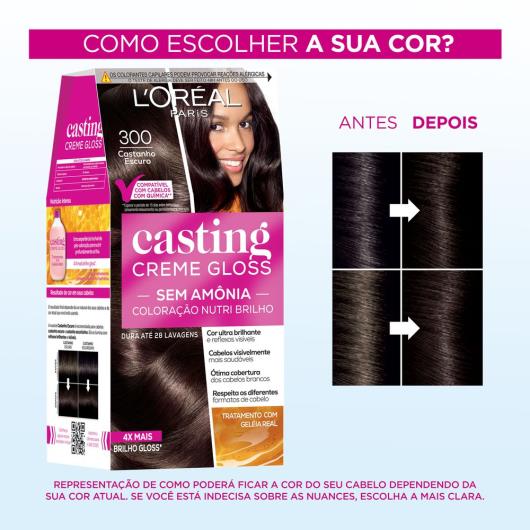 Coloração Casting creme gloss 300 castanho escuro - Imagem em destaque