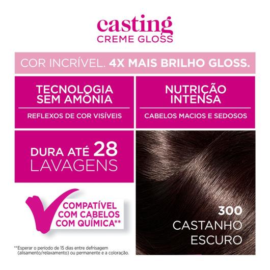 Coloração Casting creme gloss 300 castanho escuro - Imagem em destaque