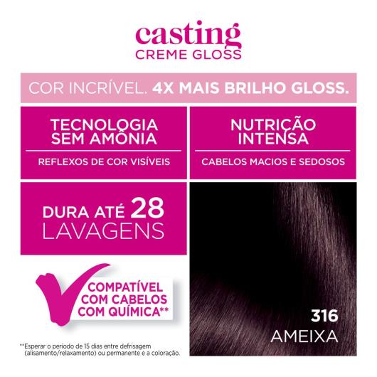 Coloração L´oréal Paris Casting Creme Gloss 316 Ameixa - Imagem em destaque
