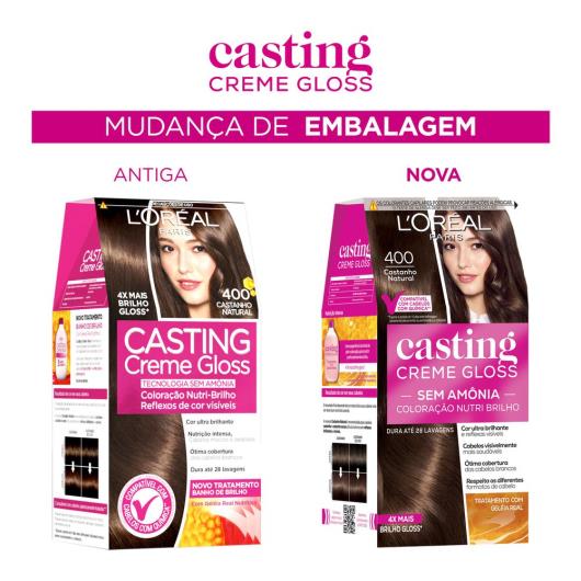 Coloração Casting creme gloss 400 castanho natural - Imagem em destaque