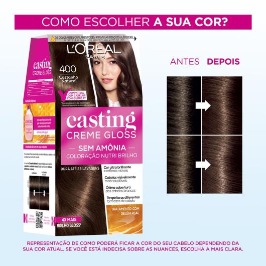 Coloração Casting creme gloss 400 castanho natural - Imagem em destaque