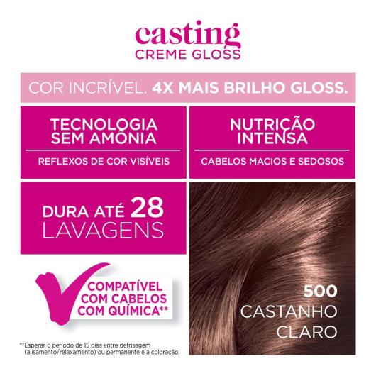 Coloração Casting creme gloss 500 castanho claro - Imagem em destaque