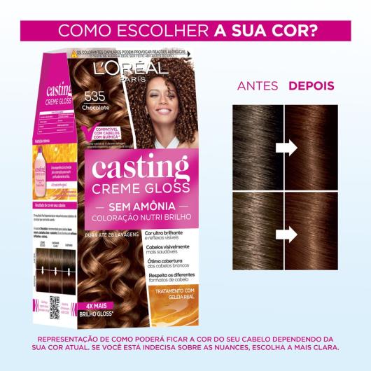 Coloração Casting creme gloss 535 chocolate - Imagem em destaque