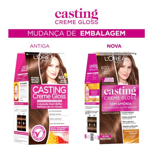 Coloração Casting creme gloss 600 loiro escova - Imagem em destaque