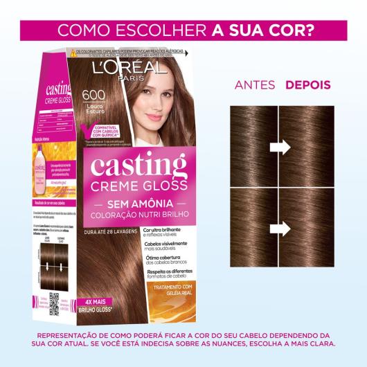 Coloração Casting creme gloss 600 loiro escova - Imagem em destaque