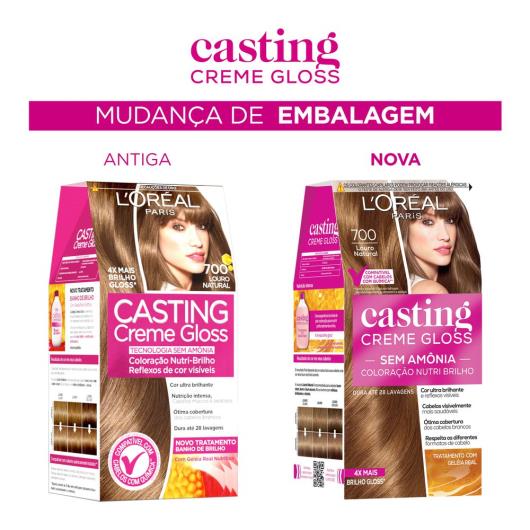 Coloração Casting creme  gloss 700 loiro natural - Imagem em destaque