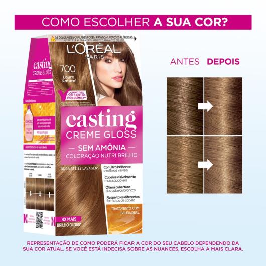 Coloração Casting creme  gloss 700 loiro natural - Imagem em destaque