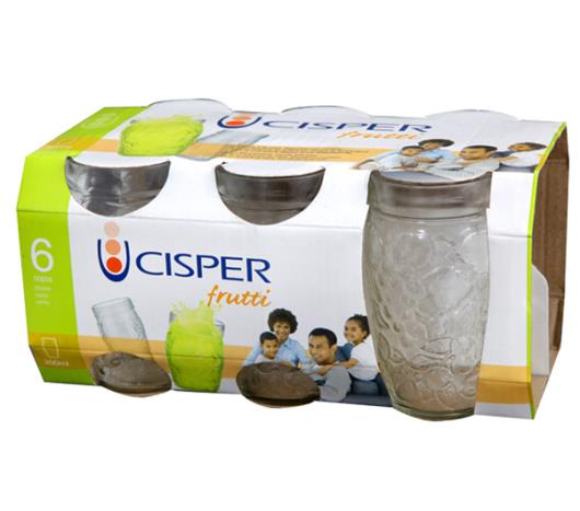 Jogo de copos Cisper  frutti incolor com 6 copos - Imagem em destaque