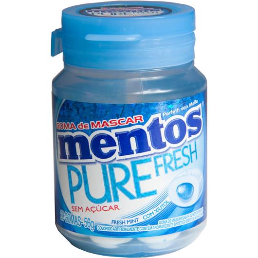 Goma pure fresh mint Mentos 56g - Imagem em destaque