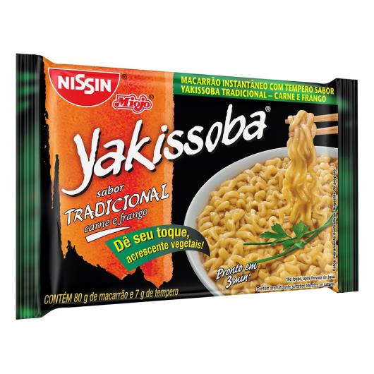 Macarrão Instantâneo Yakissoba Tradicional Nissin Miojo Pacote 87g - Imagem em destaque