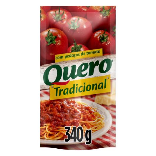 Molho de tomate Quero tradicional sachê 340g - Imagem em destaque