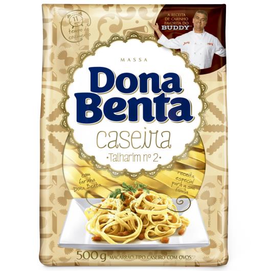Macarrão Dona Benta caseira c/ ovos Talharim n° 2 500g - Imagem em destaque