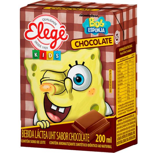 Bebida láctea Elegê Bob Esponja KIDS de chocolate 200ml - Imagem em destaque