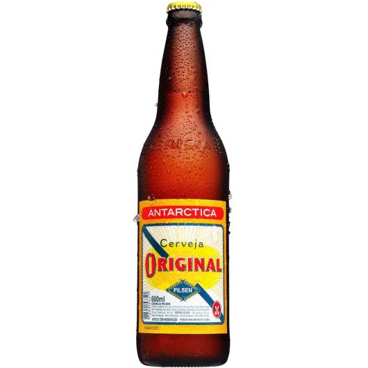 Cerveja Antarctica original pilsen garrafa 600ml - Imagem em destaque