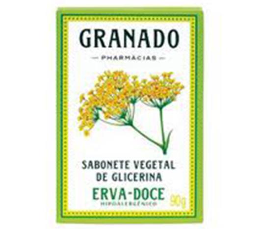 Sabonete Granado glicerinado vegetal e erva doce 90g - Imagem em destaque