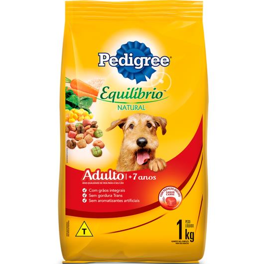 Ração Pedigree Equilíbrio Natural Adulto +7 Anos 1Kg - Imagem em destaque