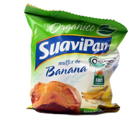 Muffin orgânico sabor banana Suavipan 40g - Imagem em destaque