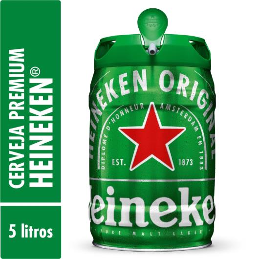 Cerveja Heineken barril 5L - Imagem em destaque