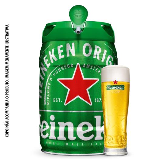 Cerveja Heineken barril 5L - Imagem em destaque
