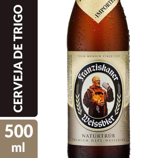 Cerveja Franziskaner Naturtrub 500ml Garrafa - Imagem em destaque