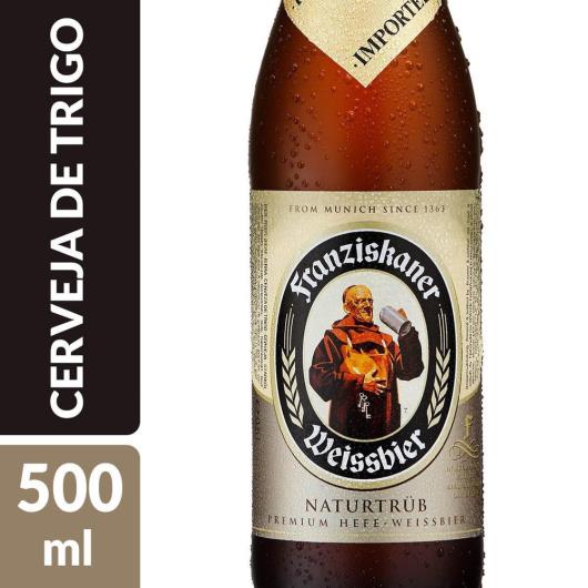 Cerveja Franziskaner Naturtrub 500ml Garrafa - Imagem em destaque