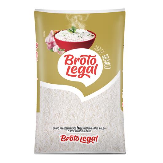 Arroz Branco Tipo 1 Broto Legal Pacote 5kg - Imagem em destaque