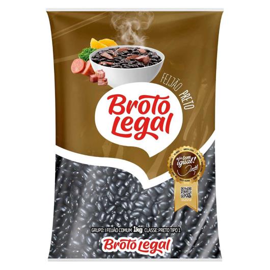 Feijão Preto Tipo 1 Broto Legal Pacote 1kg - Imagem em destaque
