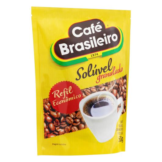 Café Solúvel Granulado Café Brasileiro Sachê 50g Refil Econômico - Imagem em destaque