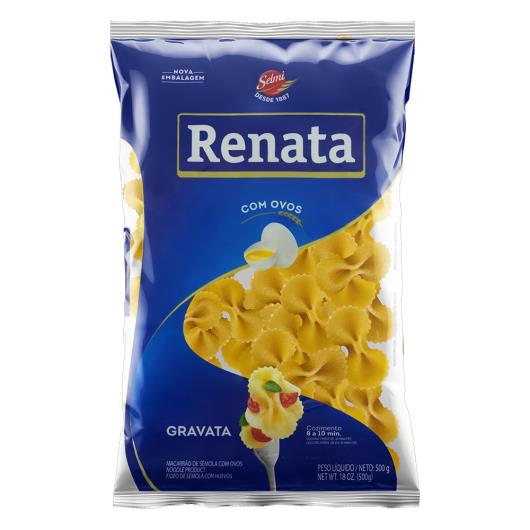 Macarrão de Sêmola com Ovos Gravata Renata Pacote 500g - Imagem em destaque