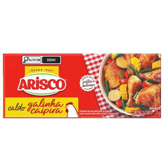 Caldo em Tablete Galinha Caipira Arisco Caixa 114g 12 Unidades - Imagem em destaque