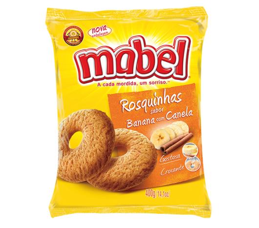 Biscoito rosca de banana com canela Mabel 400g - Imagem em destaque