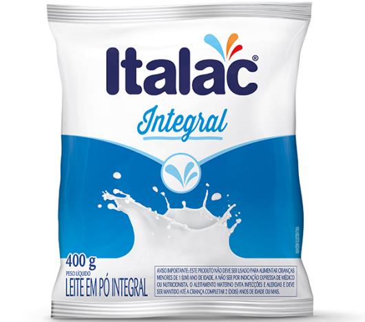 Leite em pó Italac Integral 400g - Imagem em destaque