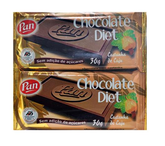 Chocolate Pan diet com castanha de cajú 60g - Imagem em destaque