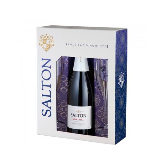 Vinho Salton Moscatel Espumante Branco 750ml + 2 Taças  - Imagem em destaque
