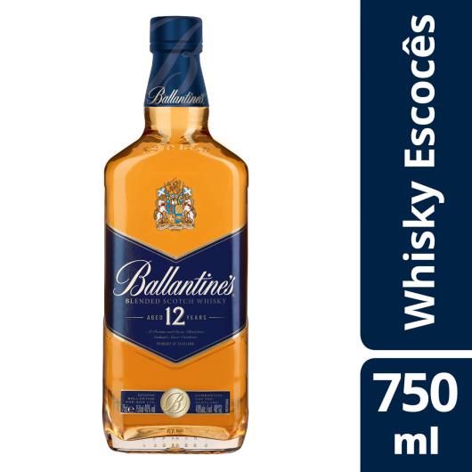 Whisky Ballantine's 12 anos Blended Escocês  750 ml - Imagem em destaque