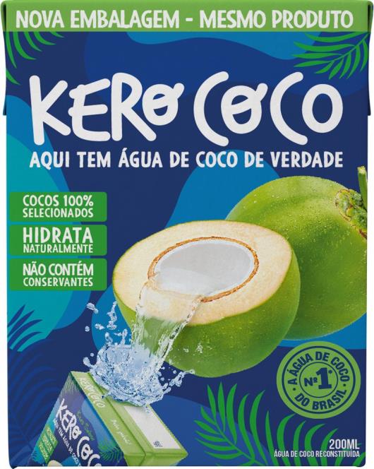 Água De Coco Esterilizada Kero Coco Caixa 200Ml - Imagem em destaque